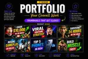 High-Quality YouTube Thumbnail Designs