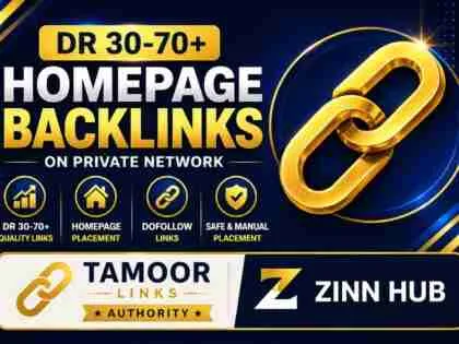 I will build DR 30–70+ homepage backlinks on a private network