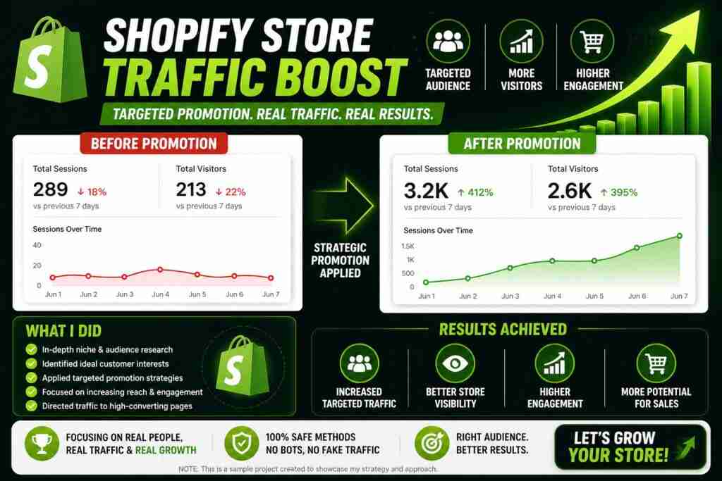 Shopify Store Traffic Growth Campaign