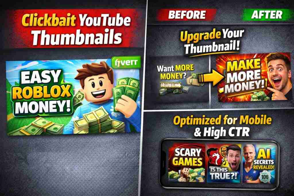 High-Quality YouTube Thumbnail Designs
