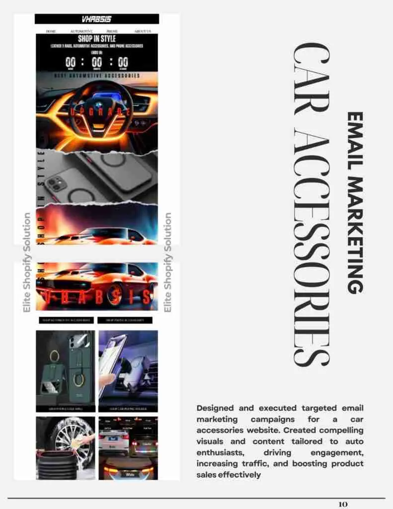 Email marketing . CAR ACCESSORIES