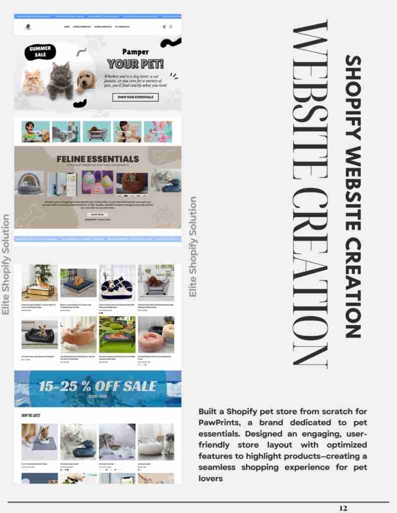 SHOPIFY WEBSITE CREATION