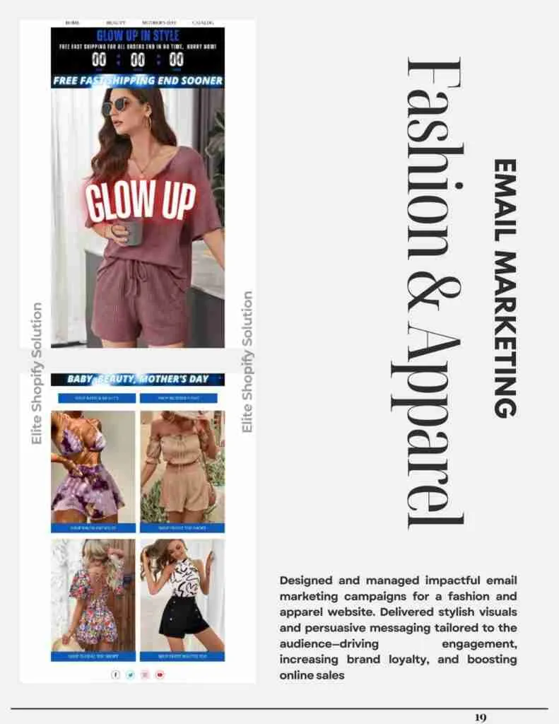 Email marketing . Fashion & Apparel