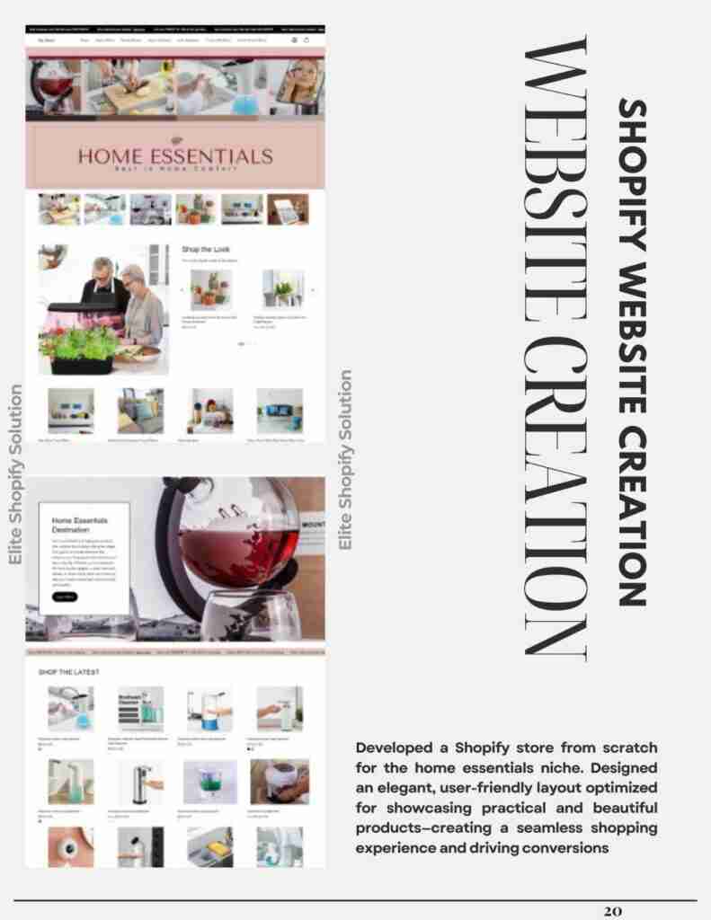 SHOPIFY WEBSITE CREATION