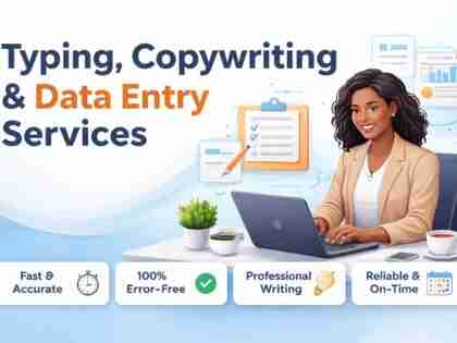 I will do fast and accurate data entry, typing, and document conversion