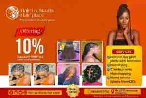 Hair-Lo Braids Beauty Identity.