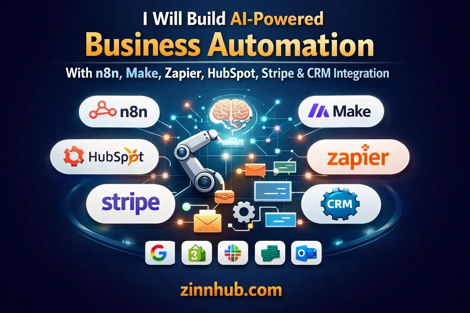 I Will Build Ai-Powered Business Automation With N8N, Make, Zapier, Hubspot, Stripe &Amp; Crm Integration 1 I Will Build Ai-Powered Business Automation With N8N, Make, Zapier, Hubspot, Stripe &Amp; Crm Integration