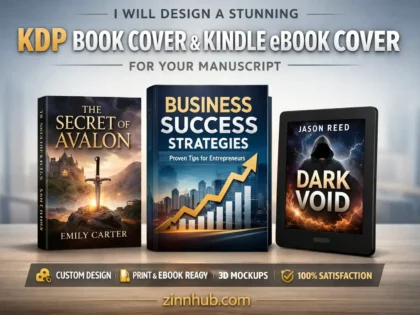 I Will Design a Stunning KDP Book Cover and Kindle eBook Cover for Your Manuscript