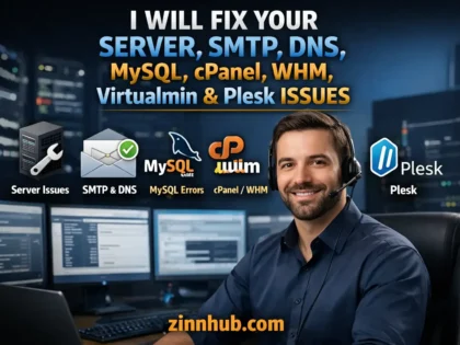 I Will Fix Your Server, SMTP, DNS, MySQL, cPanel, WHM, Virtualmin, and Plesk Issues