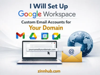 I Will Set Up Google Workspace Custom Email Accounts for Your Domain