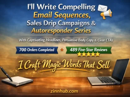 I Will Write a Killer Email Sequence, Sales Drip Campaign or Autoresponder Series That Converts