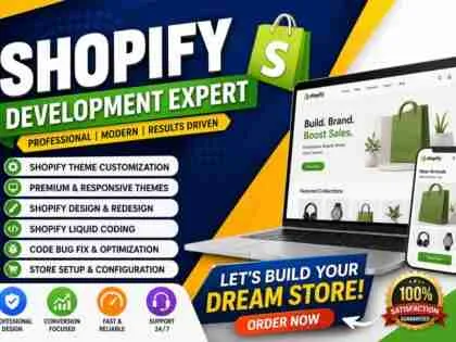 I will build a high-converting Shopify store or dropshipping store for your ecommerce brand and business