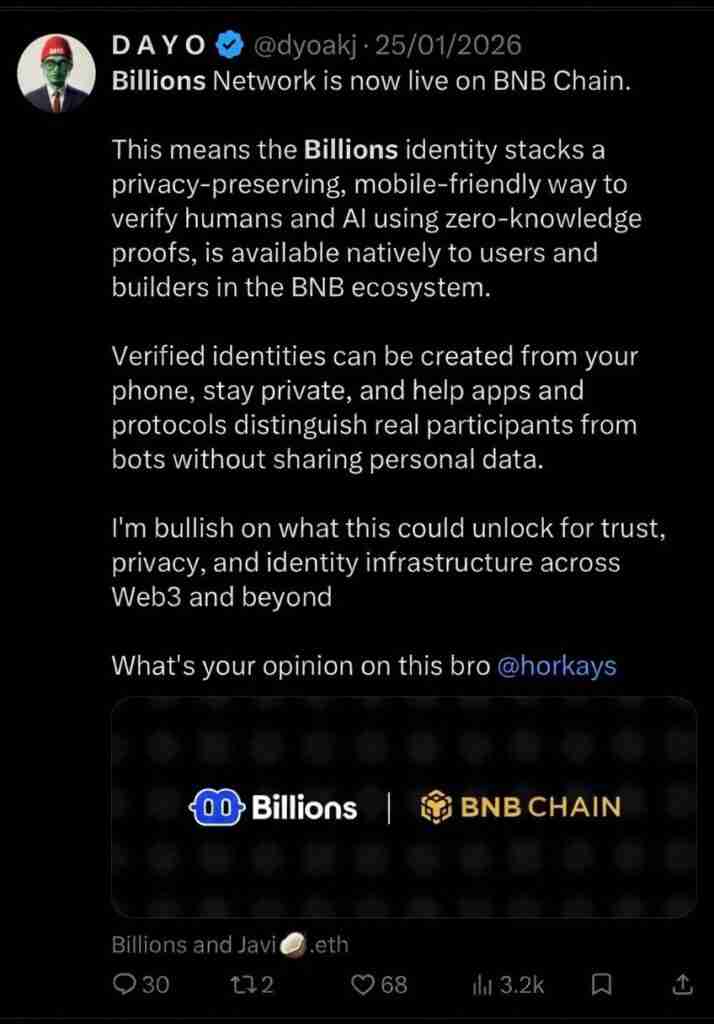 Billions Network — X Content