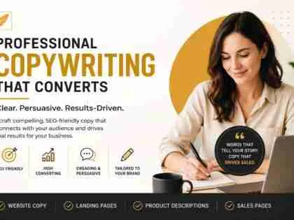 I will write persuasive SEO copywriting for your website, landing pages, and sales content
