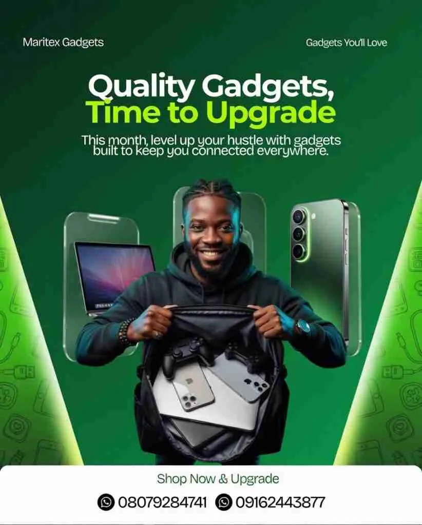 Promotional Flyer design for Maritex gadgets