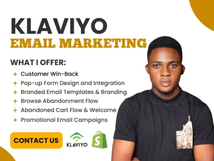 I will create klaviyo email marketing and email flows for shopify ecommerce store