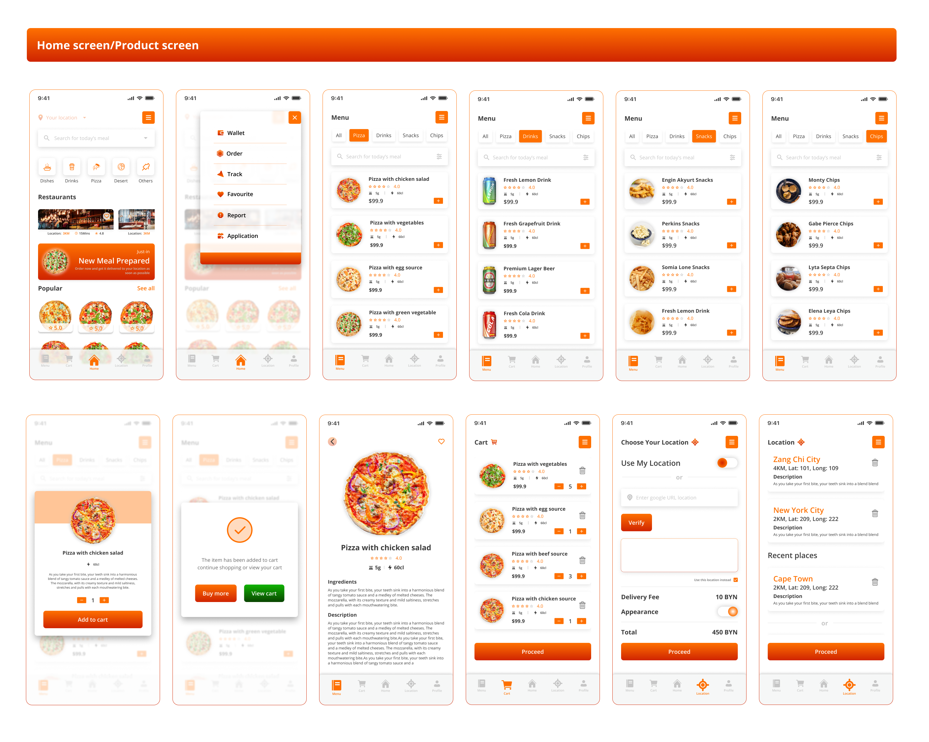 Foodie Mobile App UI/UX Design