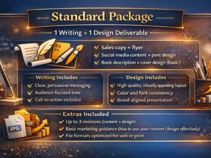 I will ghostwrite your nonfiction or fiction book professionally