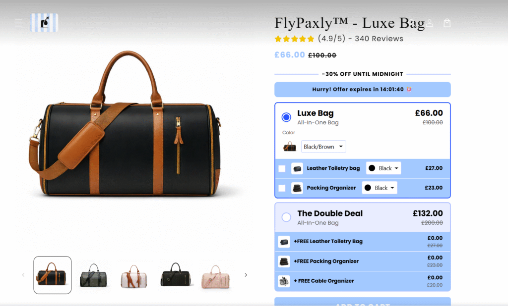 Single Product Shopify Store Design for E-Commerce Brand