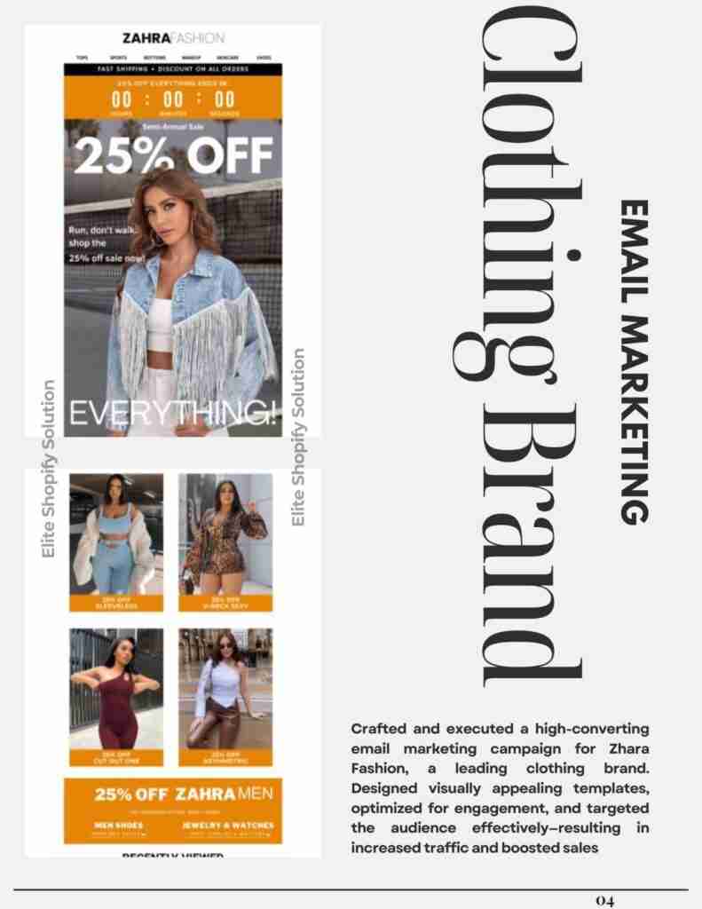 Email Marketing For A Clothing Brand