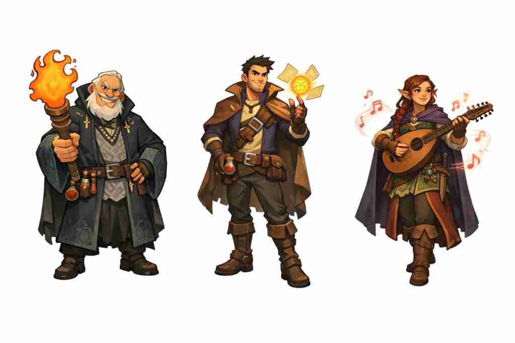 Illustration for card game