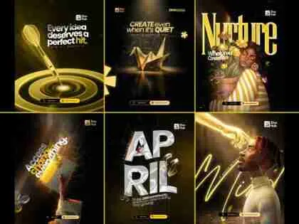 I will create engaging social media motion graphics and animated posts for Instagram and TikTok