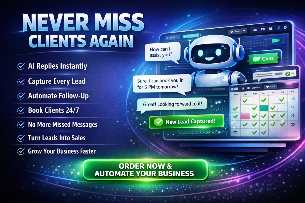 Build Ai Lead Capture &Amp; Booking Automation System For Businesses 1 Build Ai Lead Capture &Amp; Booking Automation System For Businesses