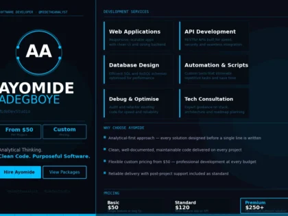 I will build custom web applications and REST APIs with JavaScript, Python and Node.js