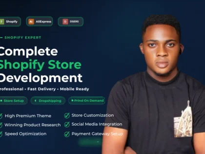 I will build a professional Shopify E-Commerce Website or Dropshipping Store That Converts