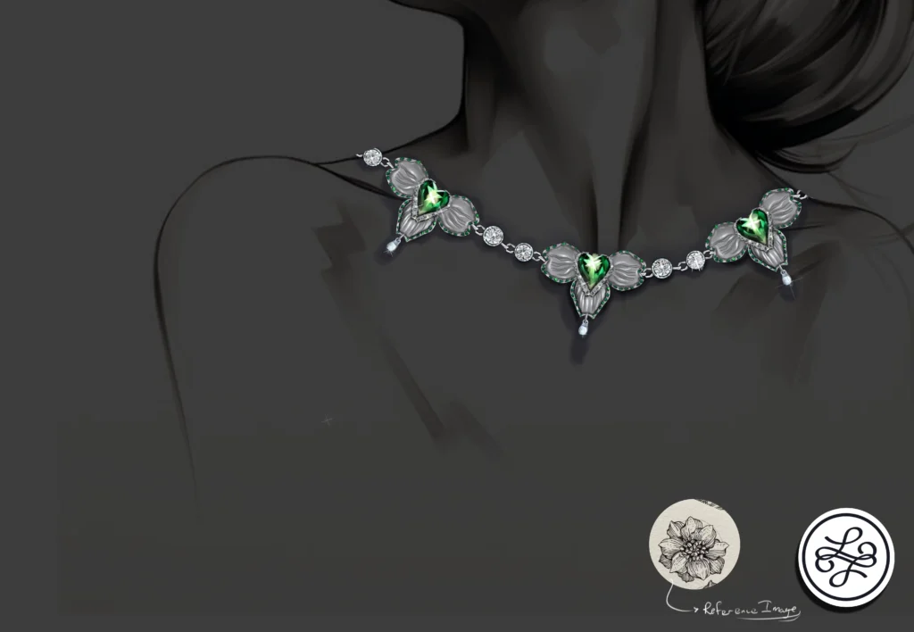 Diamond cut necklace