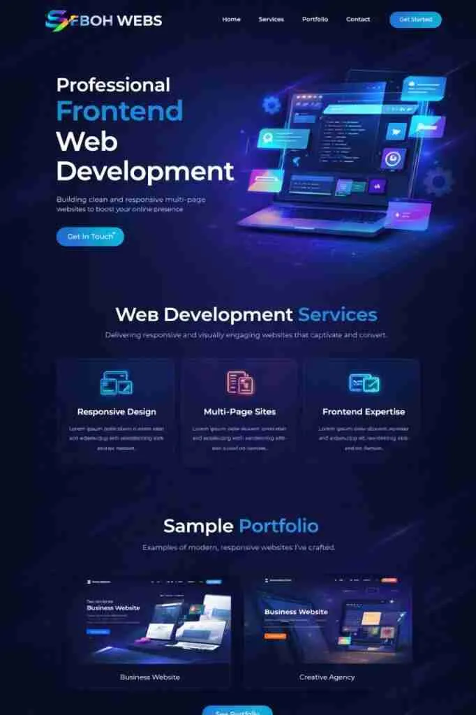 web front end