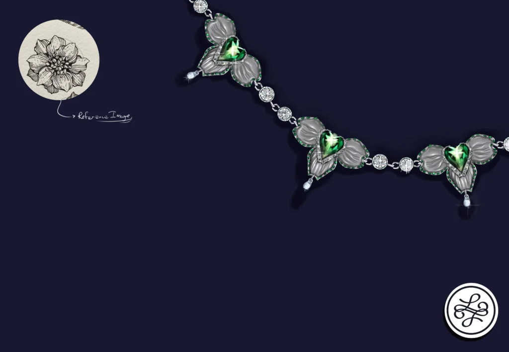 Diamond cut necklace