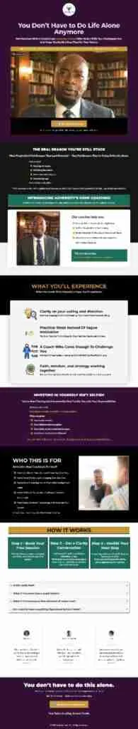 Automated Coaching Website with Lead Capture, Follow-Up & Review System (GoHighLevel)