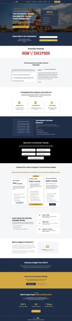 Gohighlevel Dumping Website design