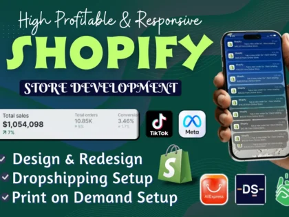 I Will Design and Launch a Profitable Shopify Store with Winning Products and SEO