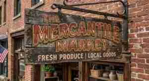 The Mercantile Market — Retro Farmers' Market Brand