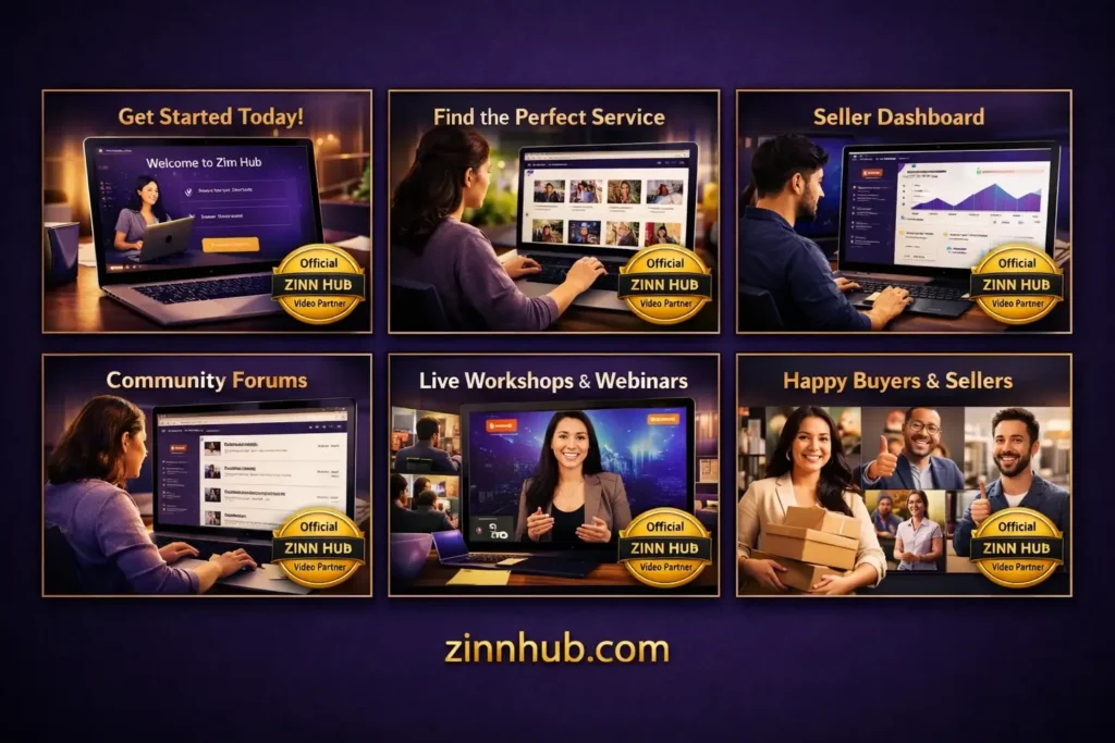 Zinn Hub — 6 Platform Explainer Videos (Commissioned)
