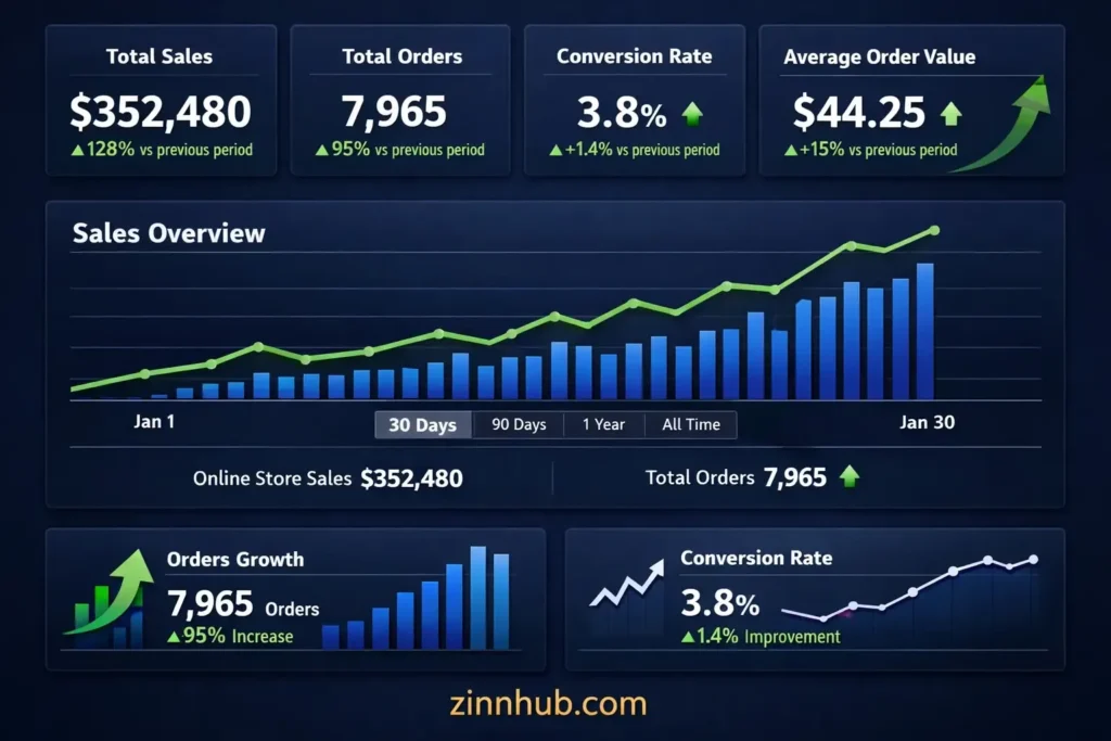 Shopify Sales Results — Ecommerce Growth Strategy