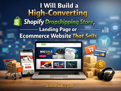 I Will Build a High-Converting Shopify Dropshipping Store, Landing Page or Ecommerce Website That Sells