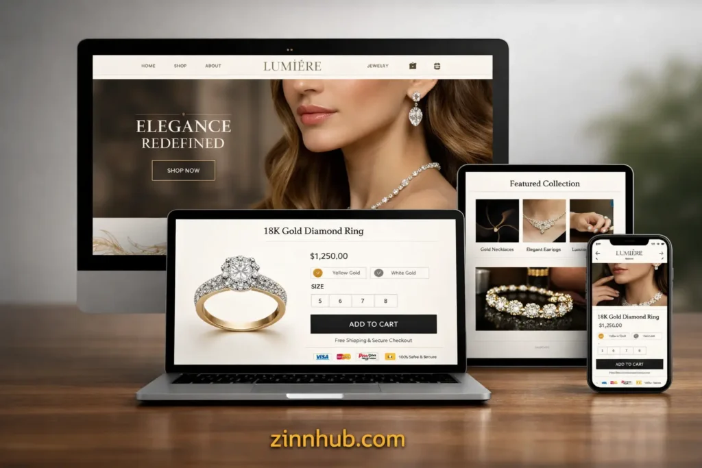 Shopify Jewelry Store — High-Converting Ecommerce Design