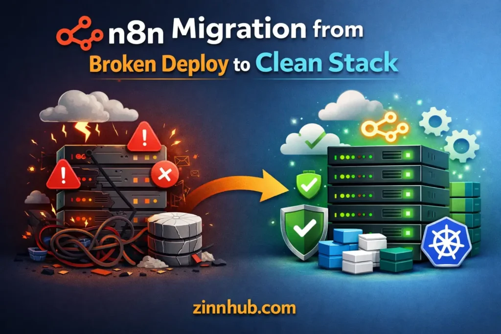 n8n Migration from Broken Deploy to Clean Stack