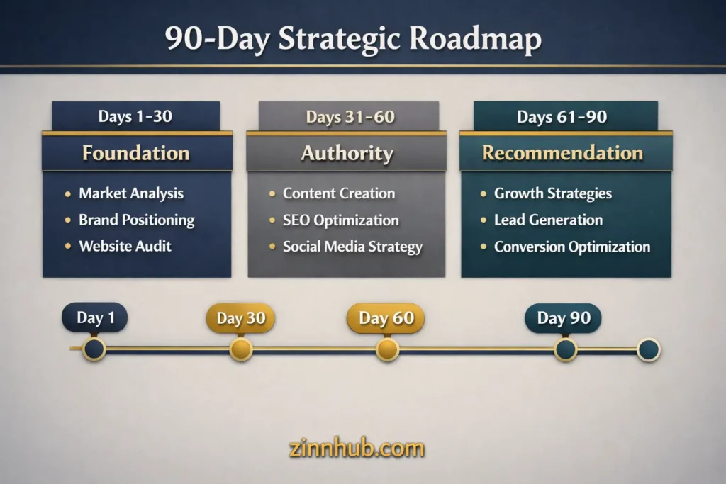 90-Day GEO Strategy Roadmap for B2B Services Brand