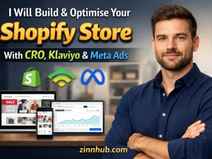 I Will Build & Optimise Your Shopify Store With CRO, Klaviyo & Meta Ads