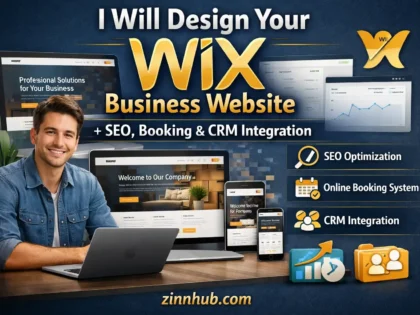 I Will Design Your Wix Business Website With SEO, Booking & CRM Integration