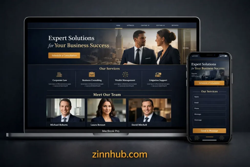 Custom Wix Business Website for Professional Services