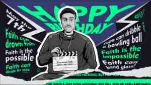 Cinematic Birthday Tribute - Motion Graphics and Illustration.