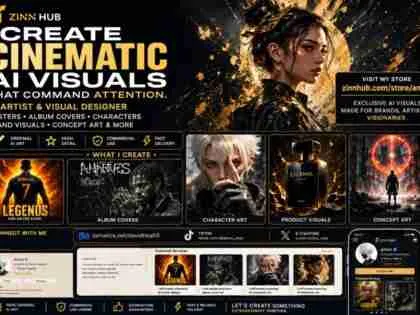 I will create high-impact AI-generated artwork and custom posters for your brand or Web3 project