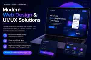 Modern Responsive Website UI/UX Design