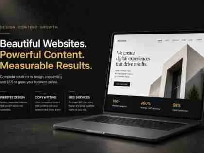I will build a modern responsive website for your business