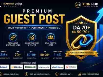 I Will Publish Guest Posts on Real Traffic DA 70+ DR 50–70+ Authority Websites